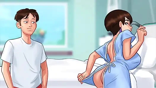 Summertime saga: the nurse helped Johannes