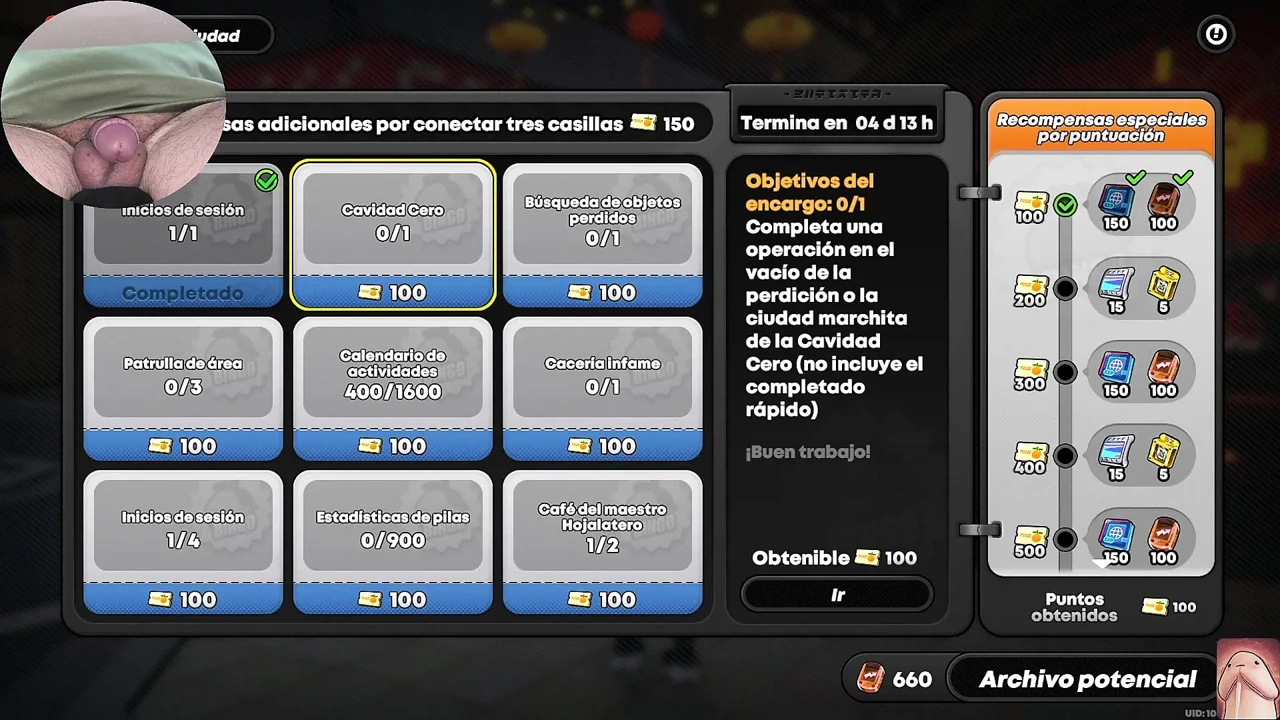 A small and beautiful Japanese oni girl, gets horny and strips, making my dick hard (Zenless Zone Zero Gameplay 4)