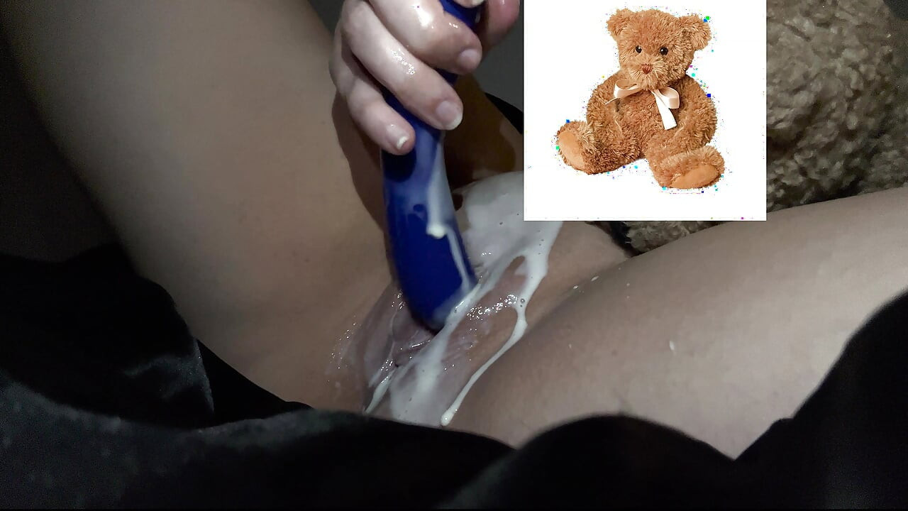 4k-ASMR YOGURT FOOD FETISH- KINKY STEPSISTER MASTURBATES WITH DILDO- CUMFLATION HENTAI-  -ARABIAN SNOWWHITE