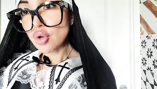 Diese Nonne sieht nicht sehr religiös aus