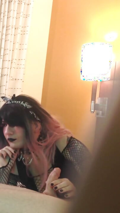 Goth Sissy Jade Madison Deepthroating Dick - Compilation 7