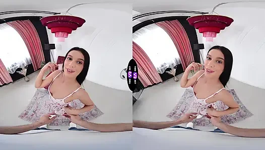 Извращенный наряд Asandra Dewy заканчивается грубым минетом и трахом - TeenMegaWorld