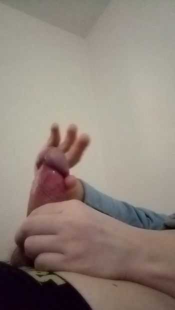 Young teacher plays with his fat and big dick before going to work  #15