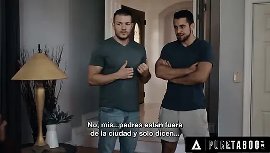 PURE TABOO Stepmom Sheena Ryder Surrenders To Stepson's DP Threesome Request - SPANISH SUBTITLES