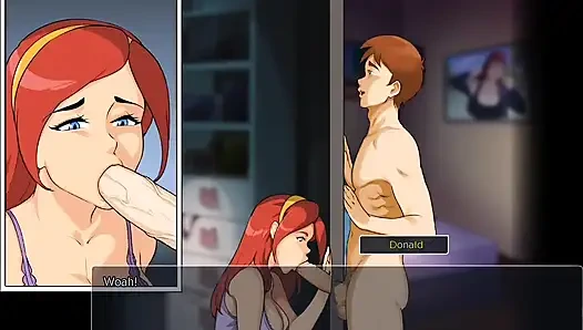 Adik tiri glory hole lagi asik nyepong kontol