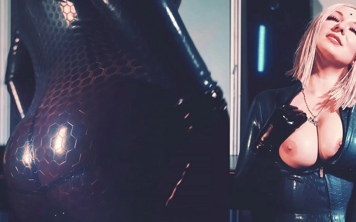 Latex gumifétis videó nagy seggel és tökéletes természetes mellekkel MILF Arya Grander