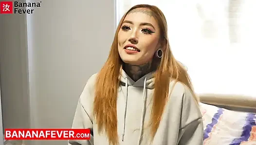 Tower Destroys Jessie Tongue Split – Tall Chinese vs Tattooed Taiwanese Slut