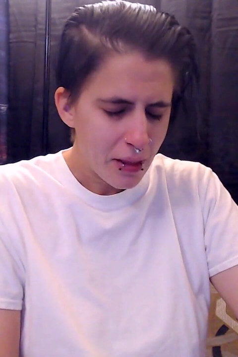 Chunky chewing snot dinner served