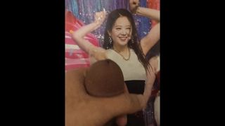 Fromis 9 Gyuri Cum tribute twice on her armpit and piss