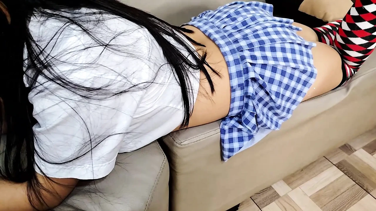 Caught on the Couch: Stepdad Disciplines His Filthy Stepdaughter