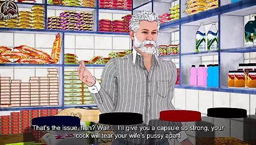 Step-nephew ate superman capsule and fucked step-aunt