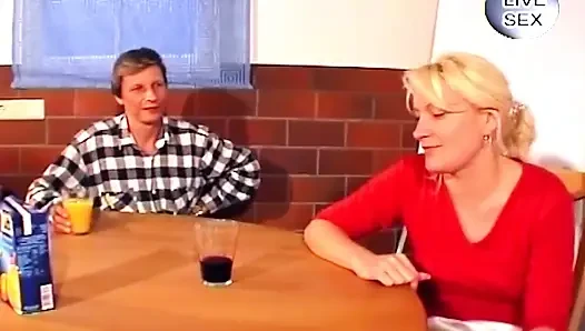 Mature Blonde Fingered Over Bowl Till Squirting Explosion