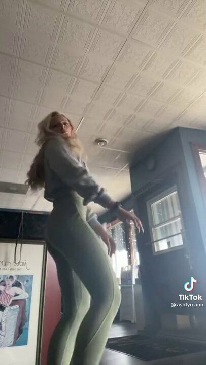 Blonde yoga pants