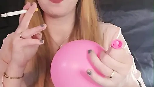Smoking Fetish and Balloons - How much smoke is in my lungs?