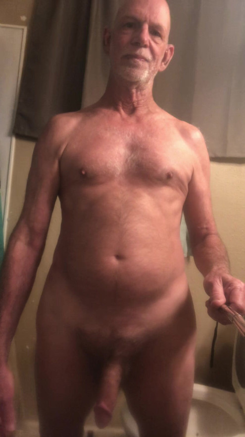 Hairy cock playing 2