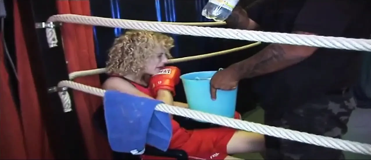 Blonde Mature Babe's Dripping Rosebud Gangbang in Wrestling Ring