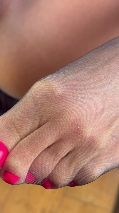 Fuck Me Through My Black Seamless Pantyhose