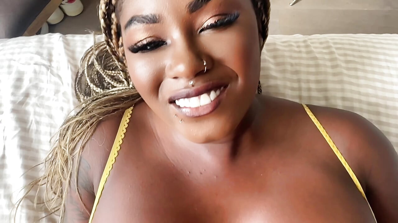 Xeinna Rose POV Ebony Fucks Step Brother Big White Cock