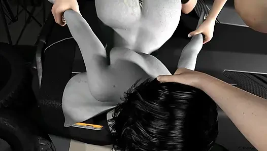 POV Stuffing Every Hole In Alcina Dimitrescu's Body In A Furious Threesome