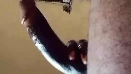 Daddy home alone masterbating with his 9inc cock anal fingering and cummimg