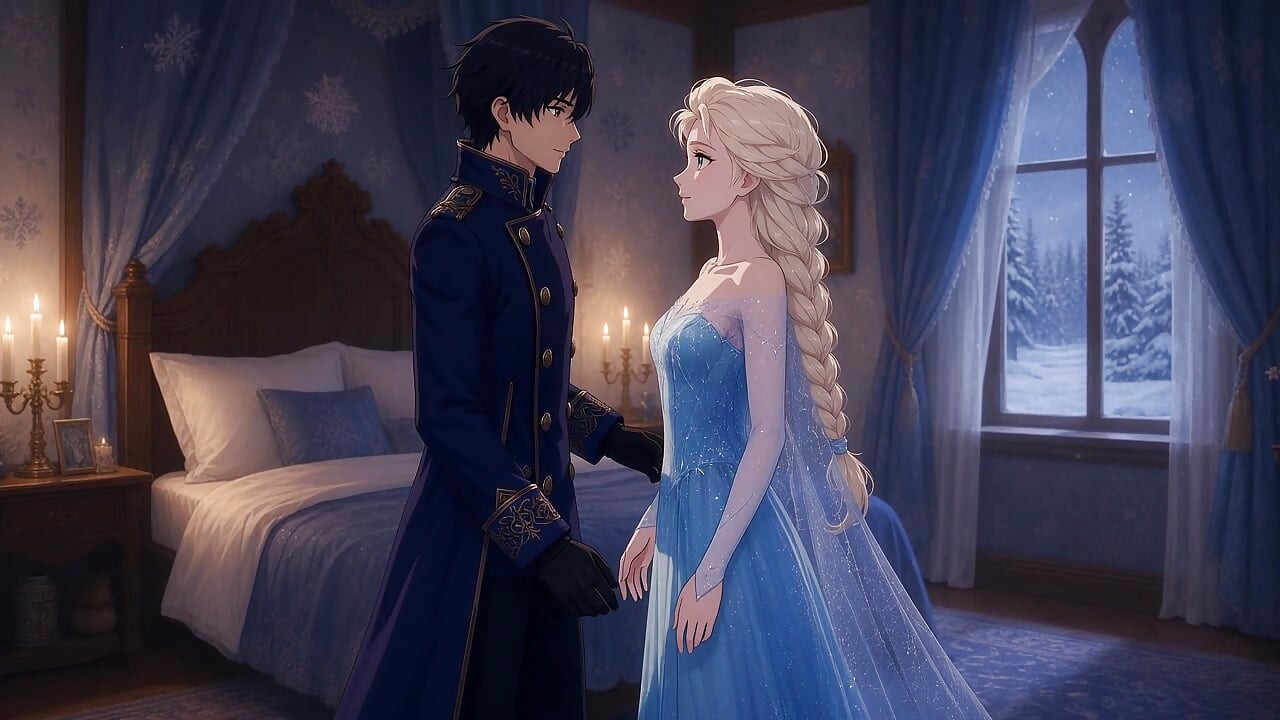 Elsa gets fucked by a merciless outsider prince- story in Spanish- AI PORN