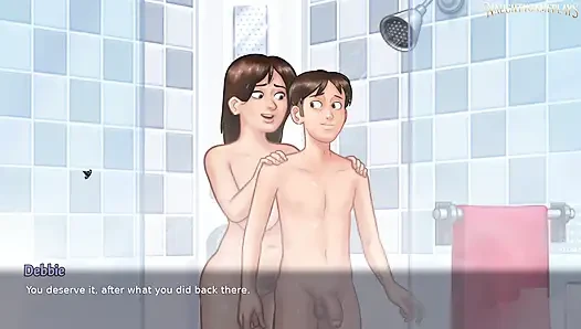 Stepmom Gets Surprise By His Massive Cock In The Shower - Summertime Saga 37 By DarkCookie - 3D Hentai Porn Game