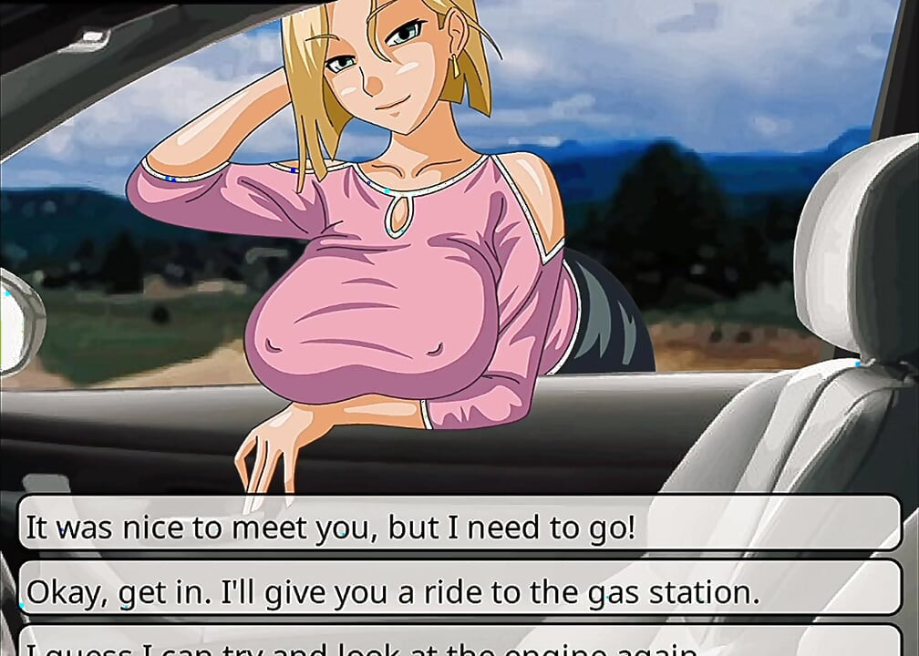 Passeio de carro parte 01 com jogo de garota sexy