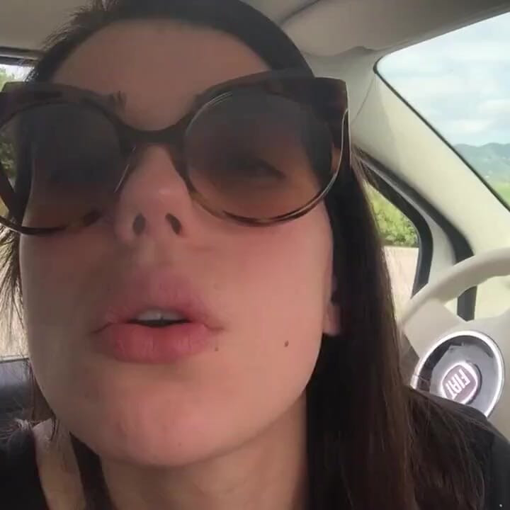 Smoking in the car with hot teen