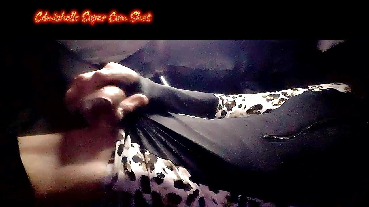 Crossdresser Cdmichelle Super Cum Shot Licking up PreCum