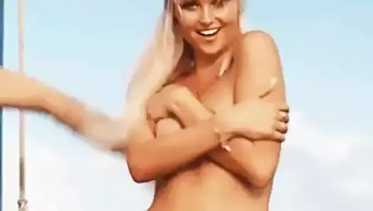 Genevieve Morton - spinning in bikini, November 23 2019