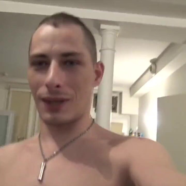 Bastian fucked raw by Hurricane, sexy blond straight boy curious