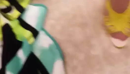 Tye porn video – Tye dye mini skirt pantyhose and high heels