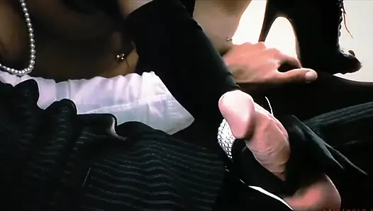 Aletta Ocean Keeps Her Gloves on as He Cums on Them After a Deep Fuck