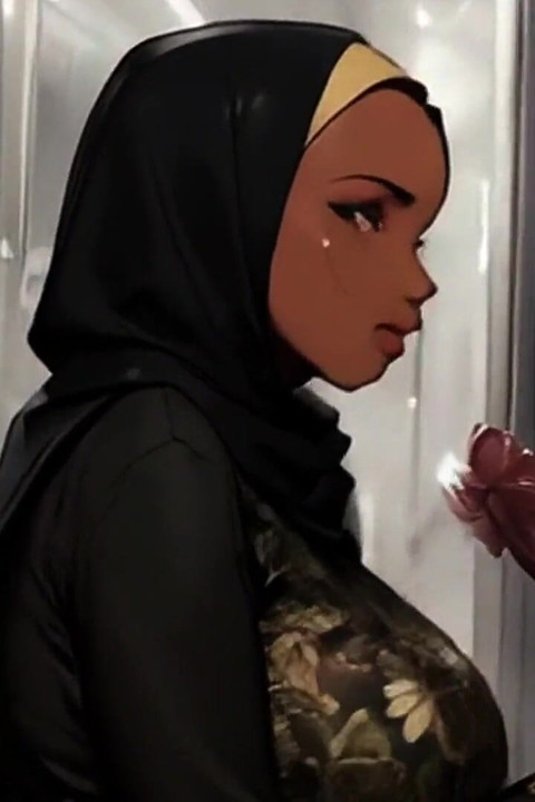 Somalianische Mädchen werden von Allah verpflichtet, schwarzen Schwanz in bevorstehenden Hentai zu verehren!