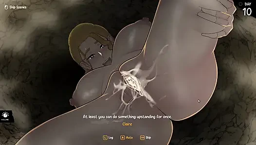 Game hentai - kedatangan sang dewi - cewek hot rambut pirang dientot habis-habisan sama seluruh sukunya