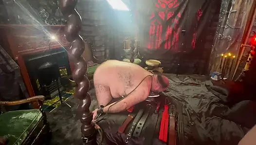 Part 2:- Booboo gets punished by Domina for being naughty with Allegro.
