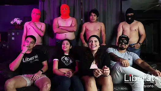 MILF GANGBANG AND SKINNY YOUNG WOMAN, GETTING COCKS FROM UNKNOWN MEN
