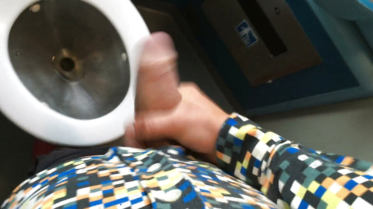 Trek je af bij een treintoilet