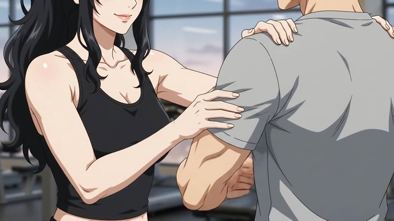 Private Trainer seduce hot boy while exercise and suck his dick