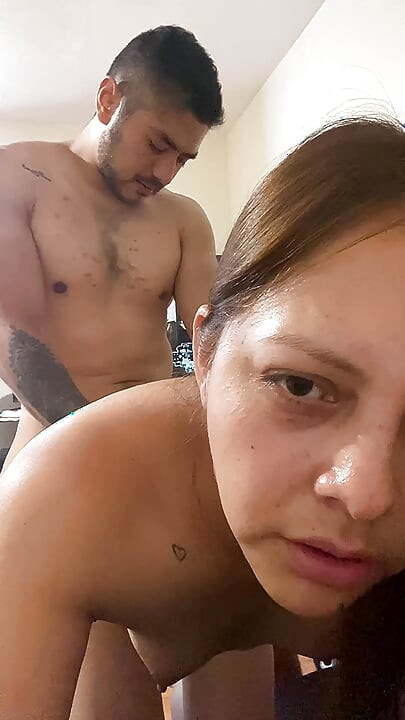 Horny Latina and slut fucking and sucking until she swallows every drop of cum
