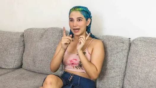 Une streameuse colombienne se fait enculer dans un casting latina hardcore