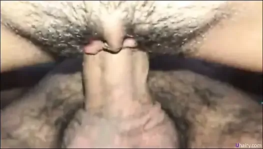 Hairy pussy fucked hard and deep by a long dick POV