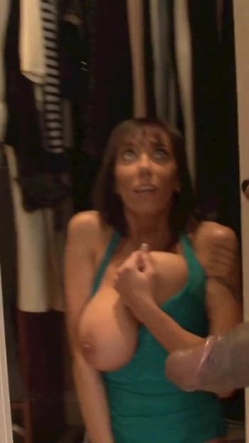 Powerful moment from "Horny black stud banging two sexy white babes after getting BJ"
