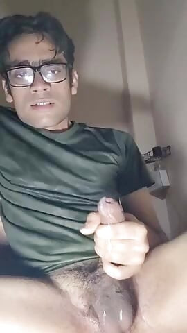 Solo Indian Amateur Boy Jerking off Cumshot