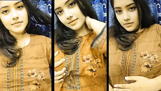 Hot Desi Girl On video call, Fingring first time with bf