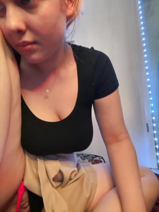 Anal fingering and playing with tight pink pussy