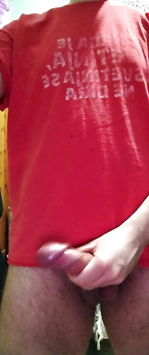 Jerking off my Big Dick and tasting my Cum