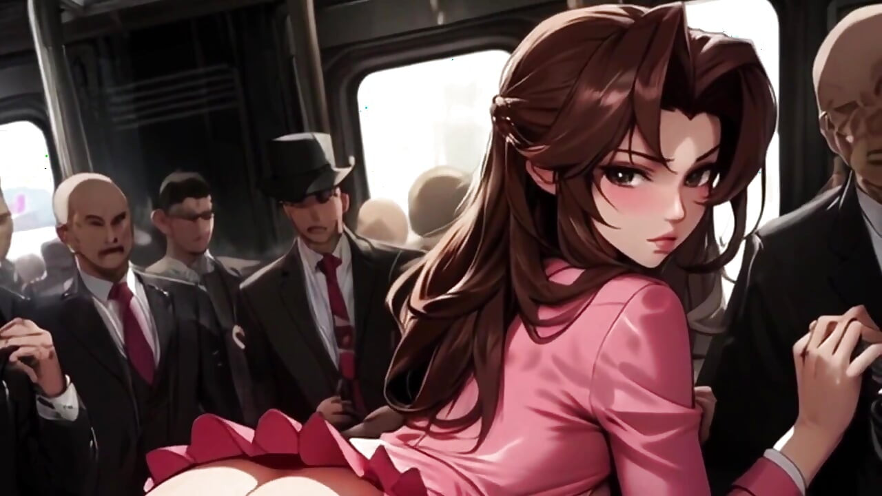 Big Titty Tifa & Petite Aerith Star in Spicy Toons: the Subway 2