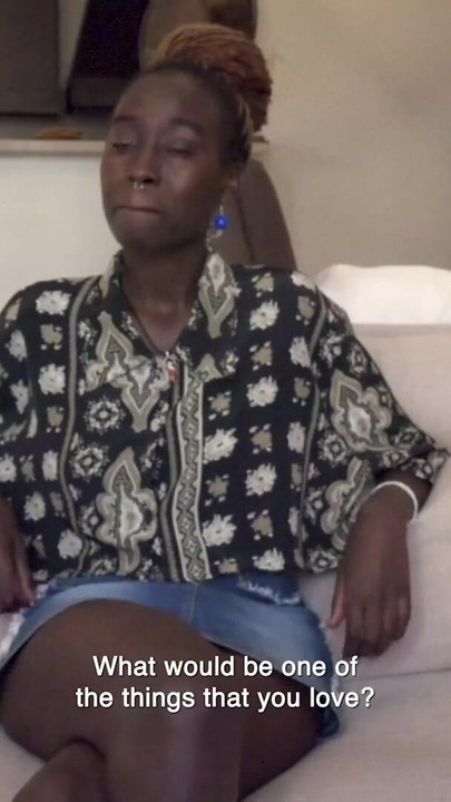 Epic moment from "Busty Ebony Model Bounces Wild On Gringo Producer At Casting Debut"