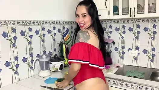 I Masturbate in the Kitchen of My House While I'm Home Alone